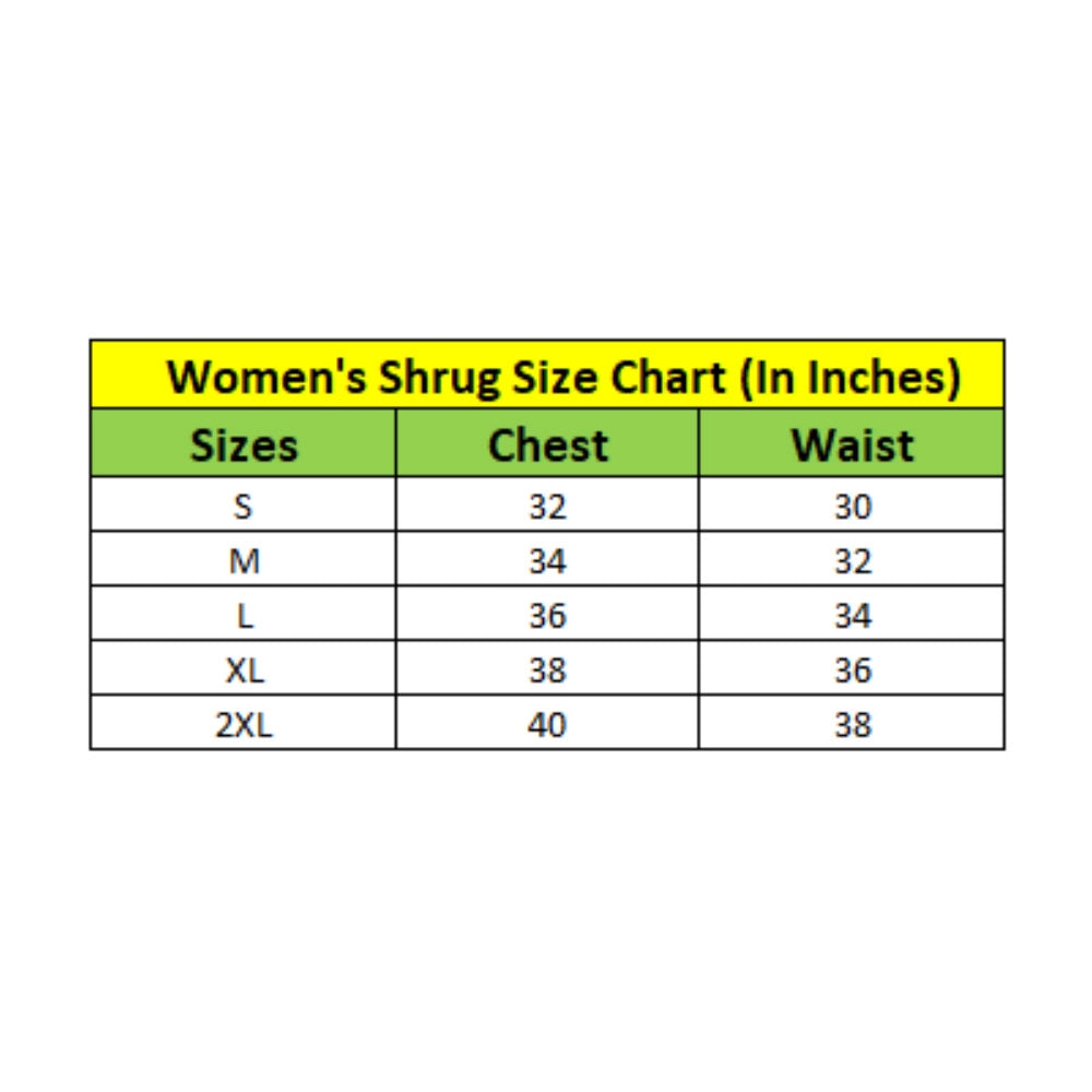 Generic Women's Polyester Printed Short Sleeve Shrug (Black)